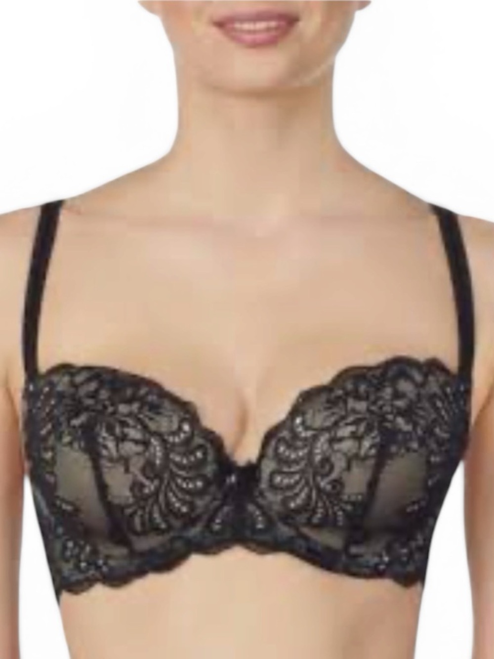 Le Mystere Black Sophia Lace Bra